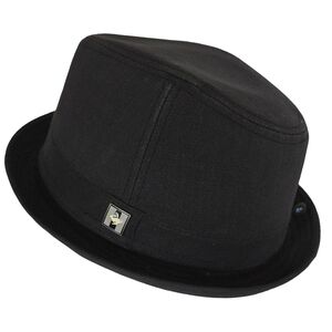 Peter Grimm black fedora Hat 100% Cotton Size S/M